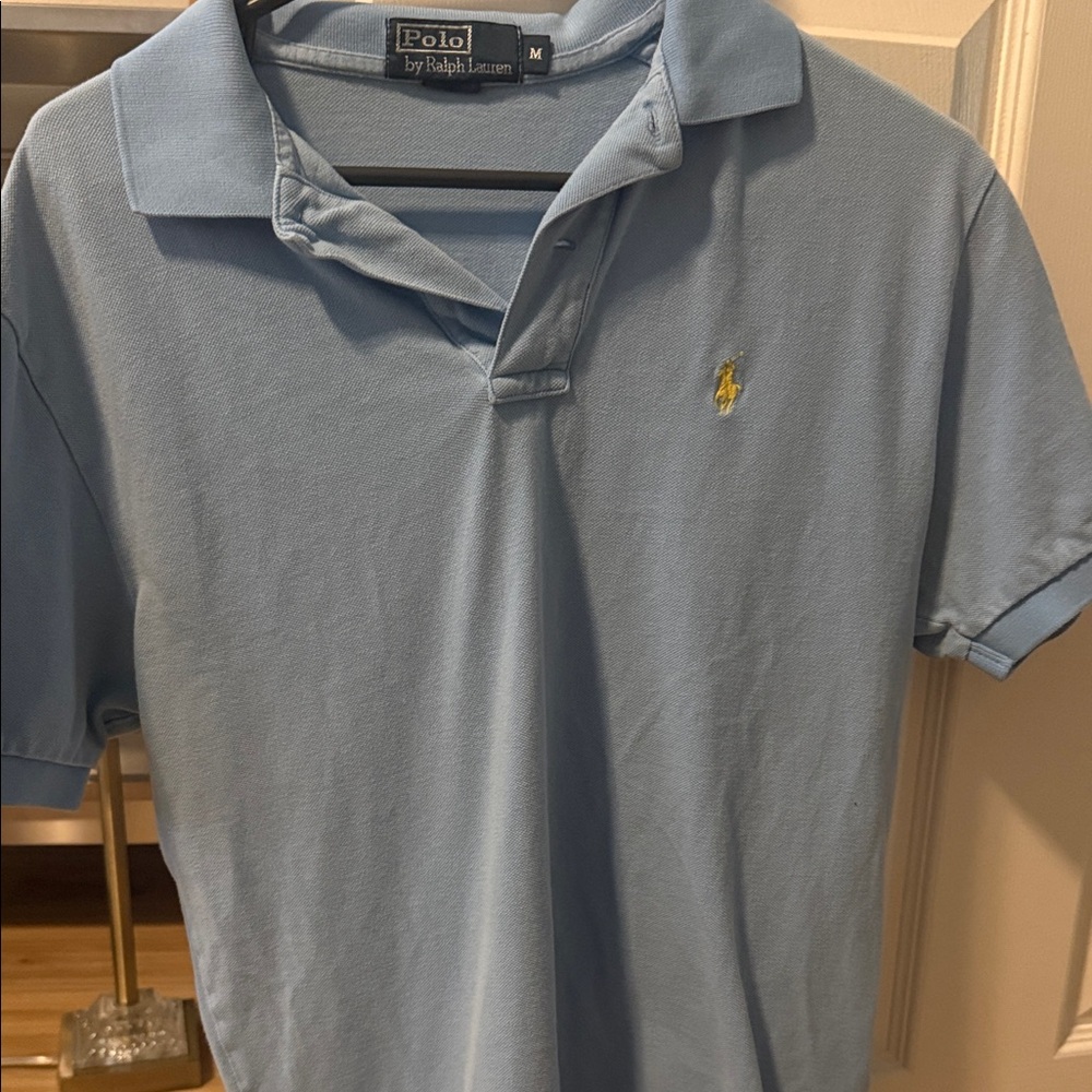 Polo by Ralph Lauren Men's Light Blue Polo Shirt